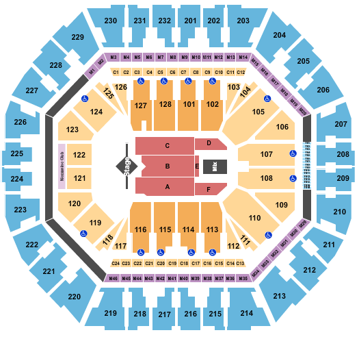 Oakland Arena J. Cole Seating Chart